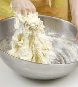 Pizza dough mixing