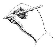 sketching hand