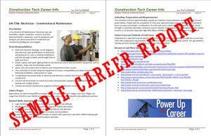 Sample Career Page Research Report