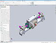 Elevator mid frame drive system ISO View