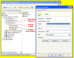 Click here to see larger version of this example of what your USB Files, Folders, and Shortcuts should look like Folder-shortcuts